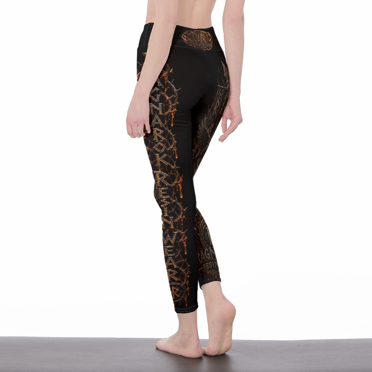 Ragnarök Resin Wear Women's High Waist Leggings | Side Stitch Closure