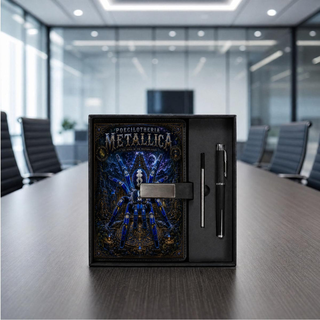 P. Metallica Notebook Gift Set with Metal Pen