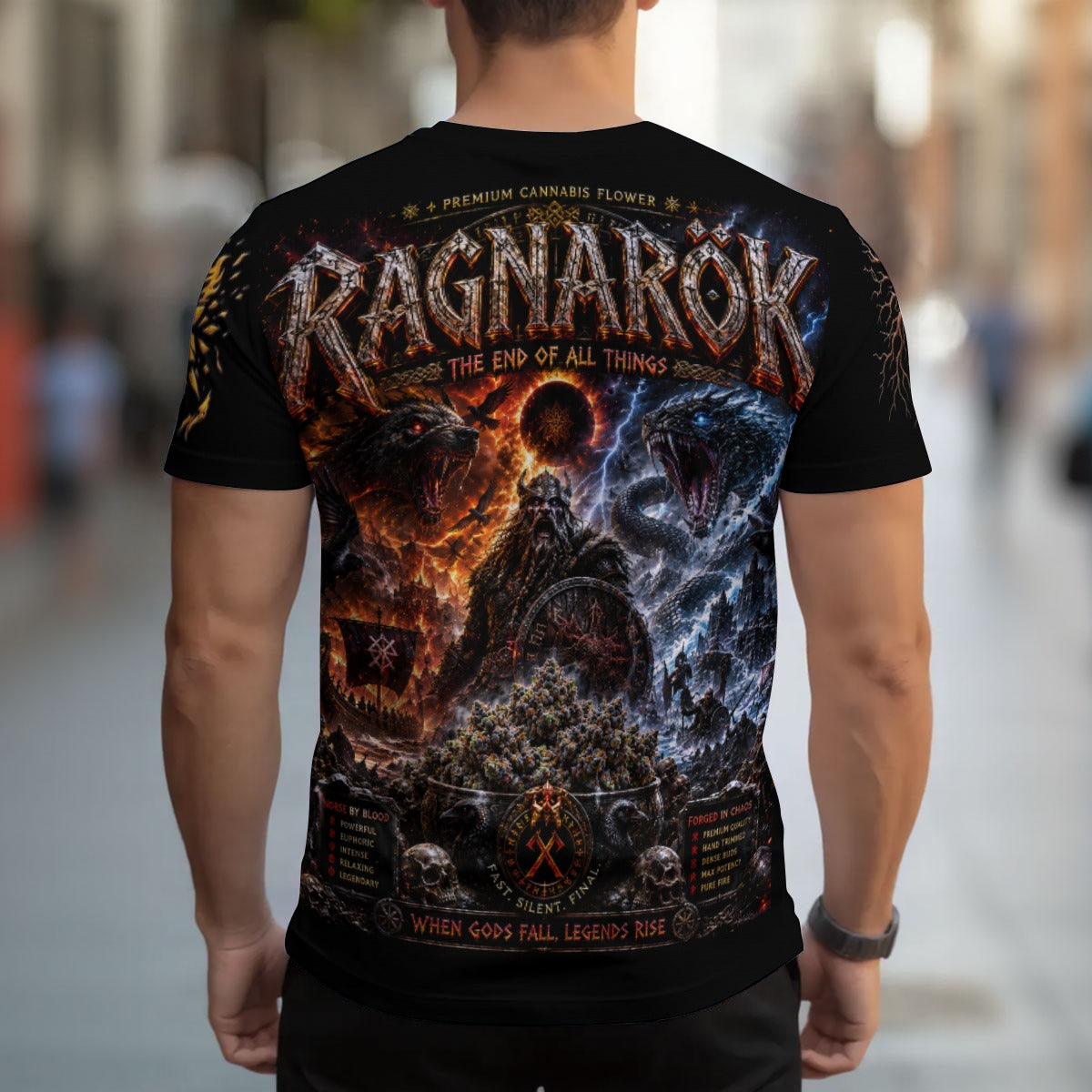 Ragnarok 420 Strain Men's T-shirt | Birdseye