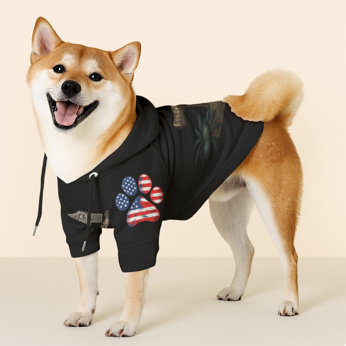 Logo dog Hooded Sweatshirt|310GSM Cotton