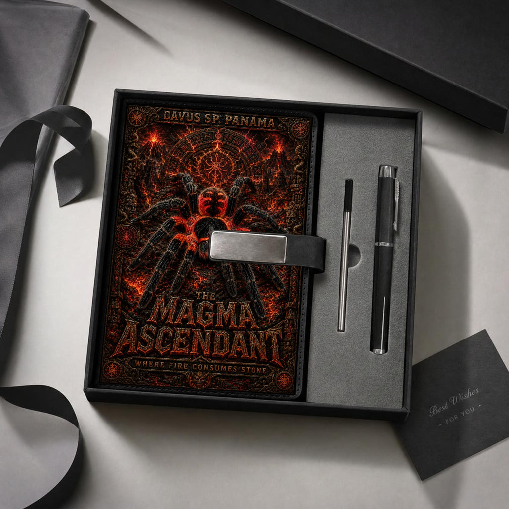 Lava Notebook Gift Set with Metal Pen
