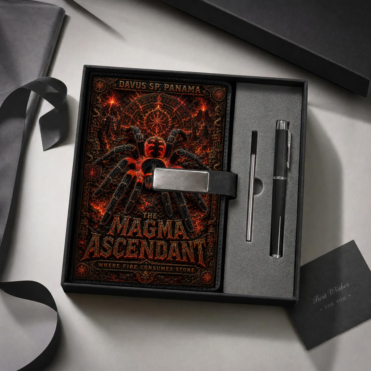 Lava Notebook Gift Set with Metal Pen