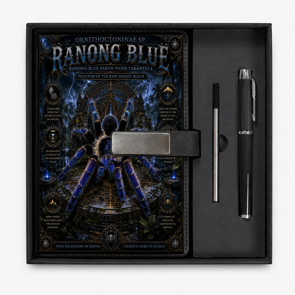 Ranong Blue Notebook Gift Set with Metal Pen