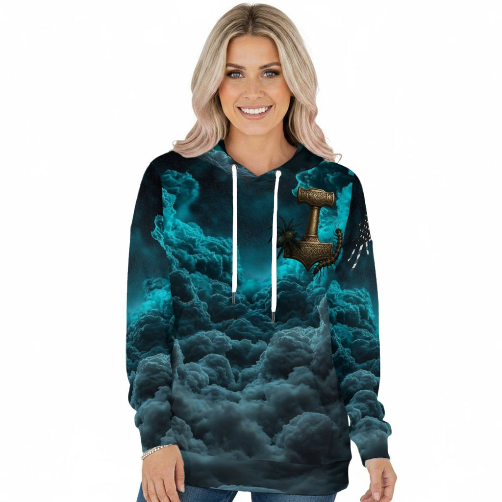 Women's Pullover Hoodie With Drawstring