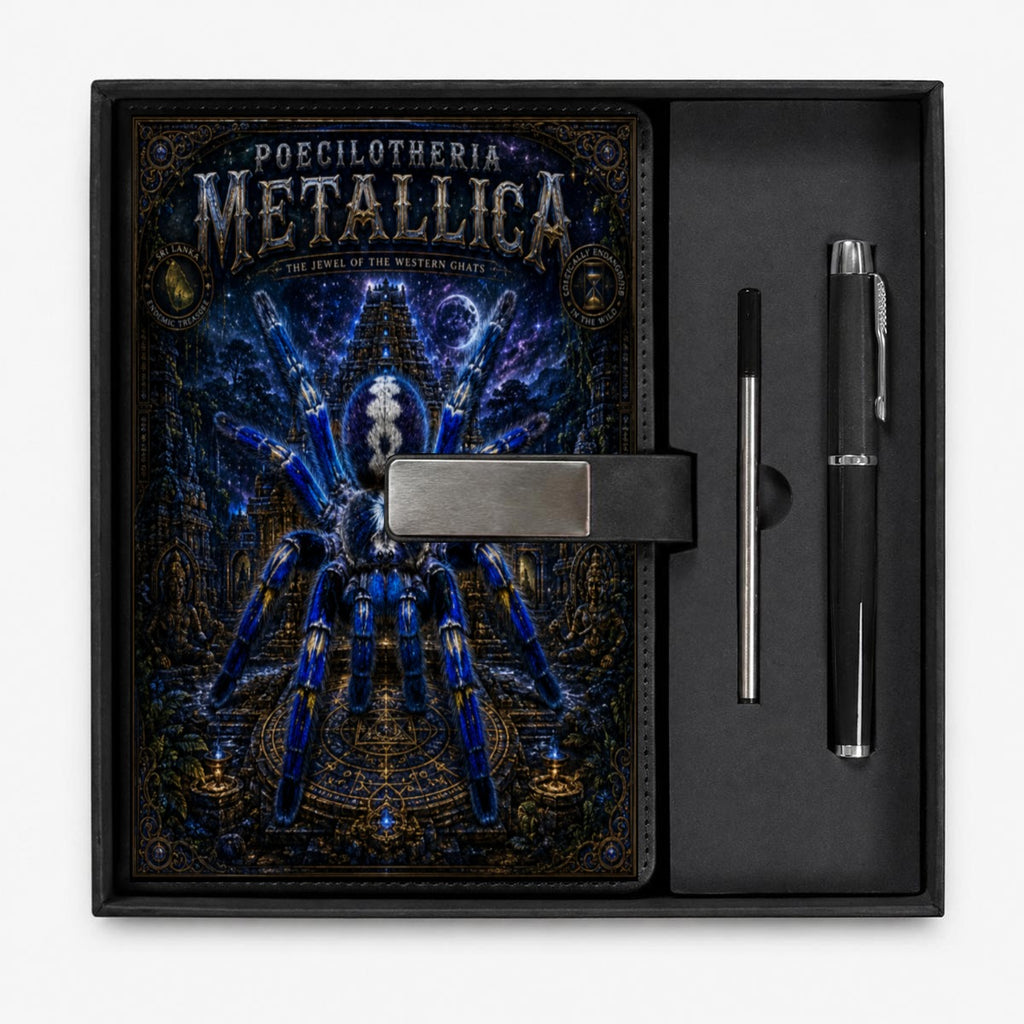 P. Metallica Notebook Gift Set with Metal Pen