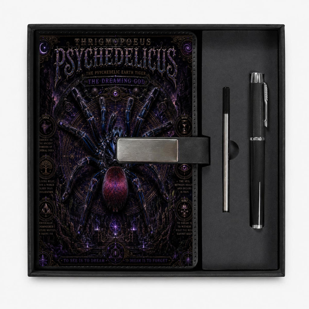 Psychedelic Notebook Gift Set with Metal Pen