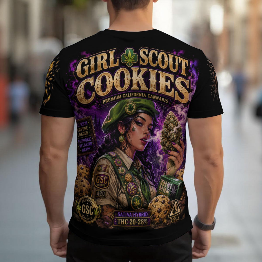 Girl Scout Cookies 420 Strain Men's T-shirt | Birdseye