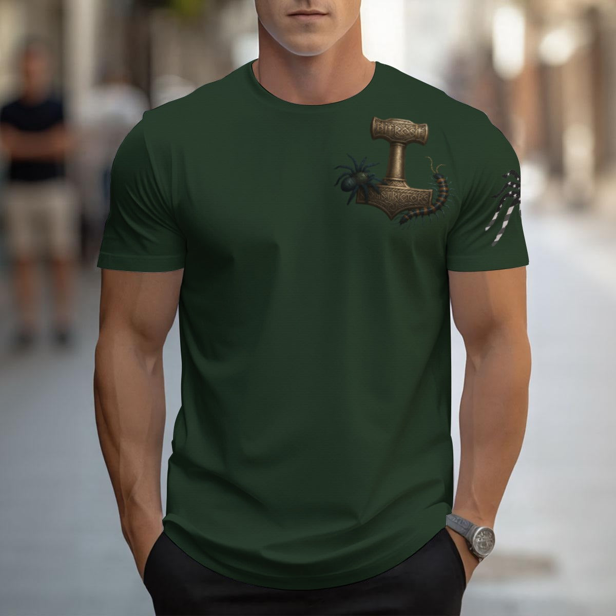 Phormictopus Fullgreen Men's T-shirt | Birdseye