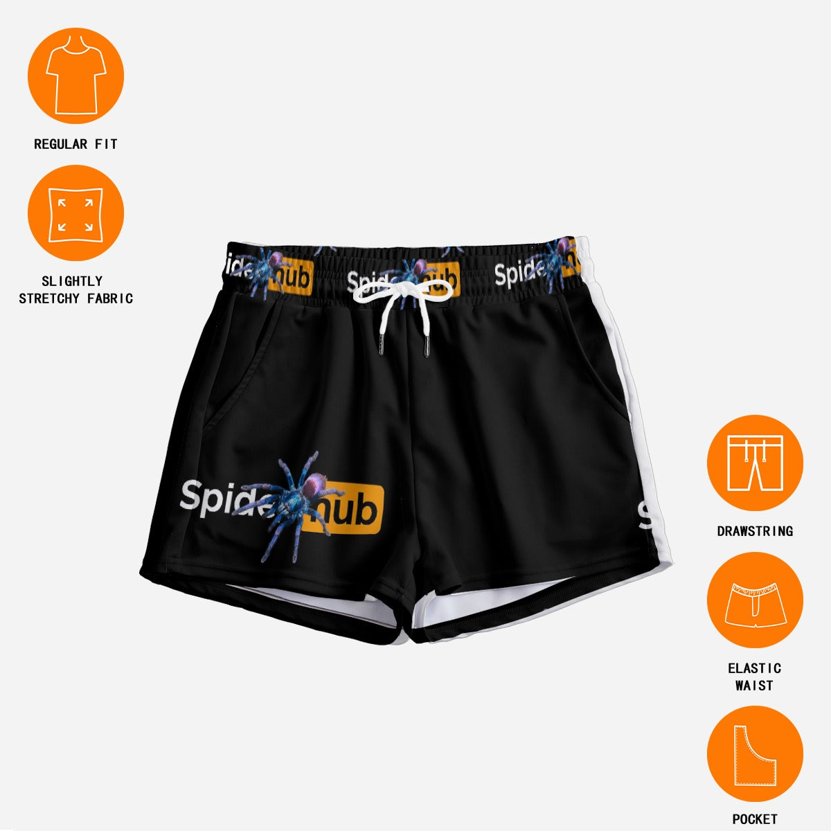 Spiderhub Women's Casual Shorts