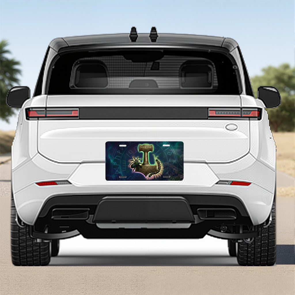 Logo Car Aluminum License Plate Printed in USA