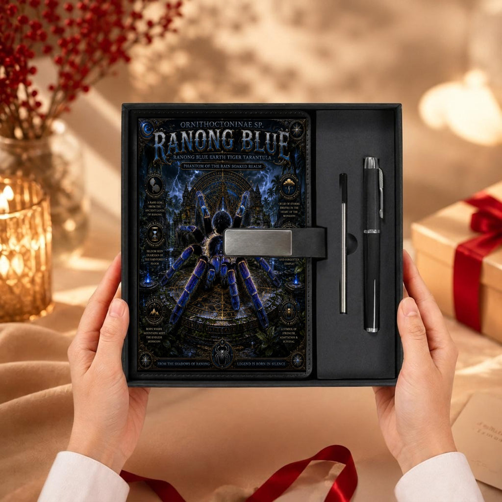 Ranong Blue Notebook Gift Set with Metal Pen