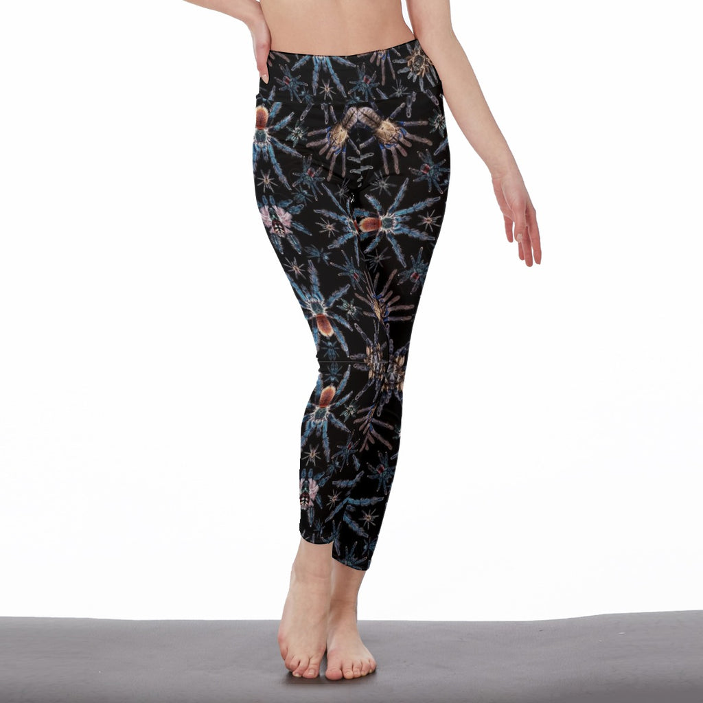 T. Seledonia Women's High Waist Leggings | Side Stitch Closure