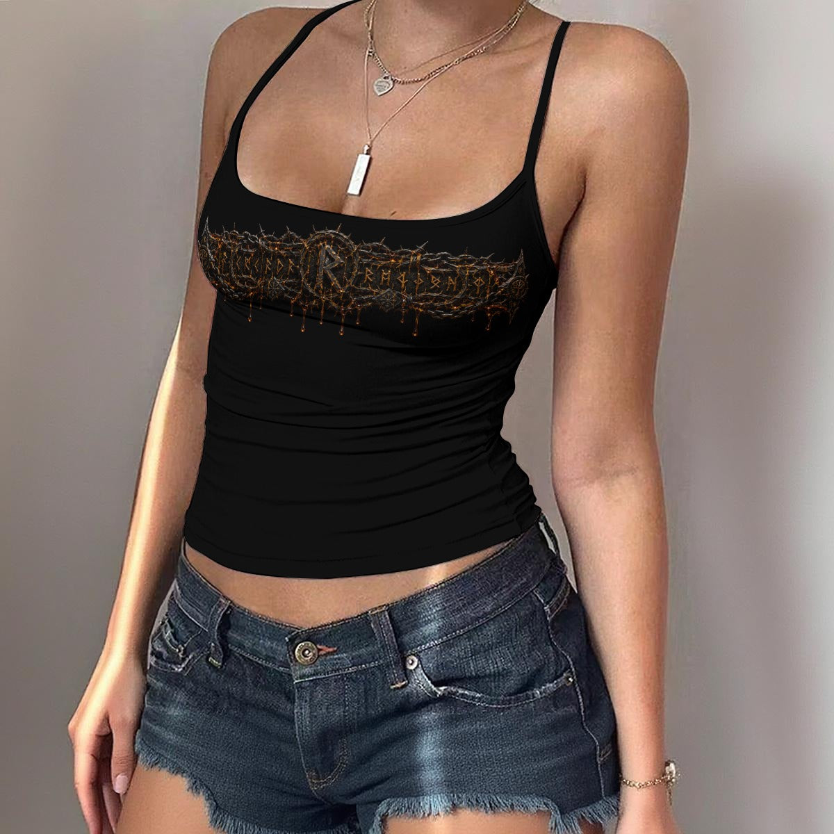 Ragnarök Resin Wear Women's Spaghetti Strap Tank Top