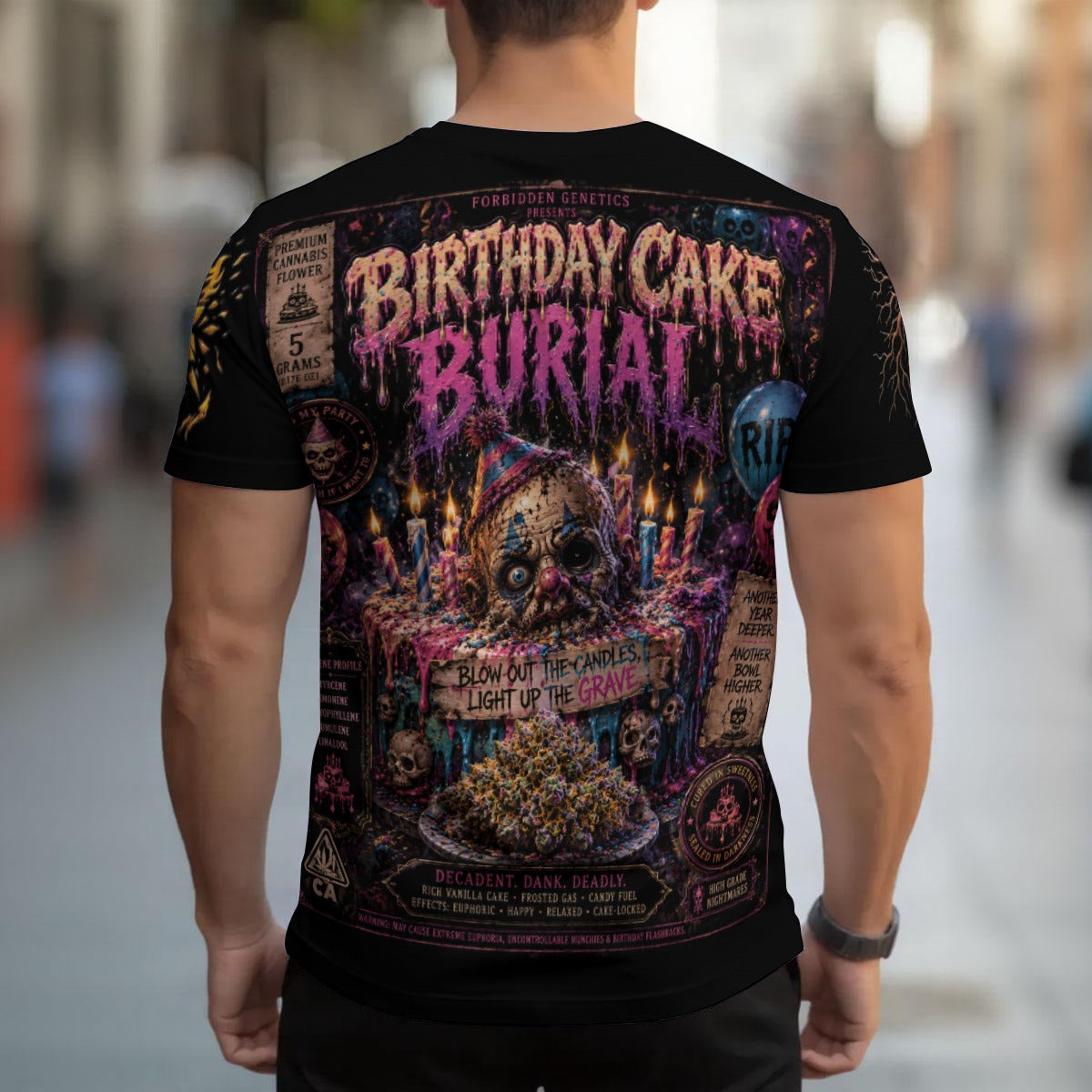 Birthday Cake Burial 420 Strain Men's T-shirt | Birdseye