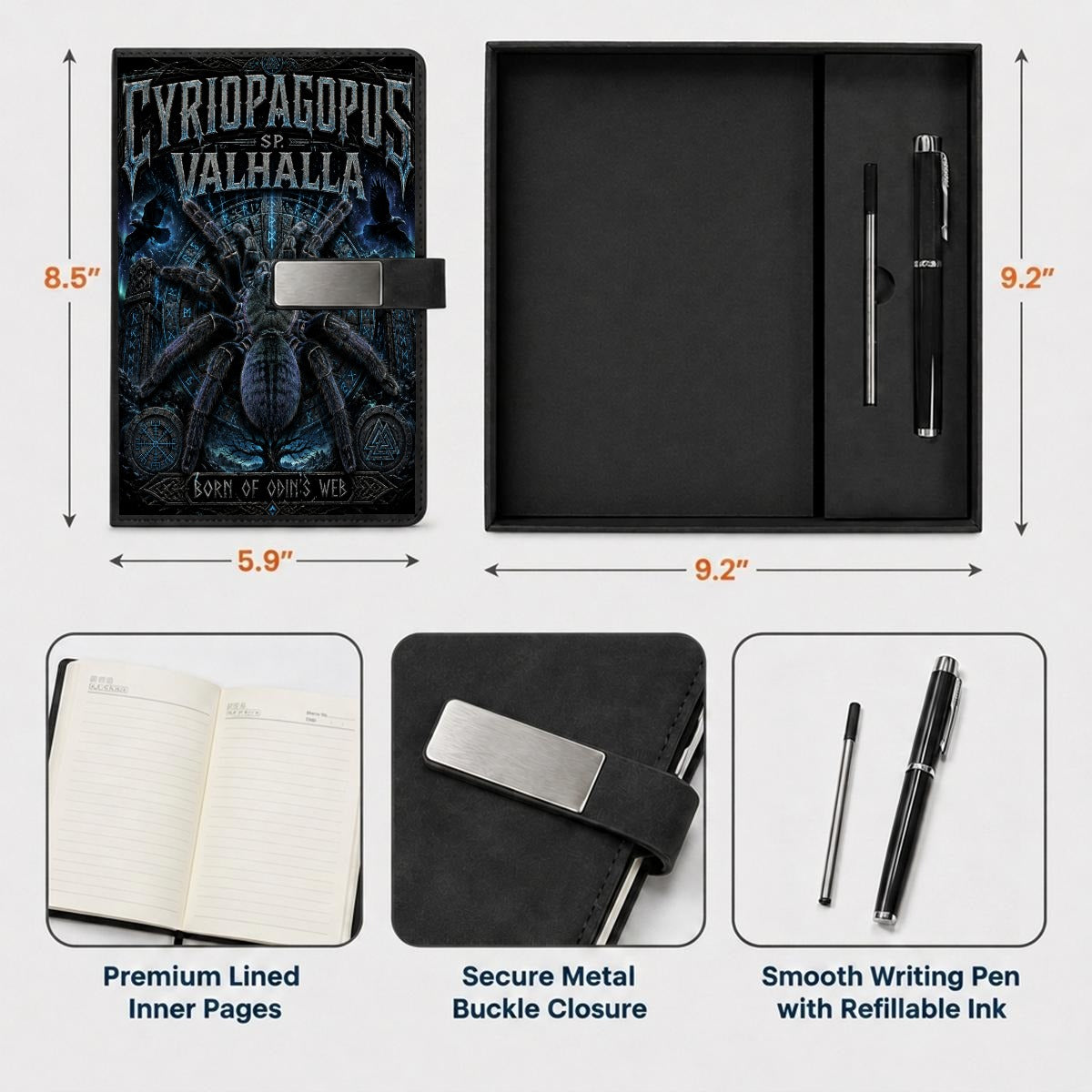 Valhalla Gift Set with Metal Pen