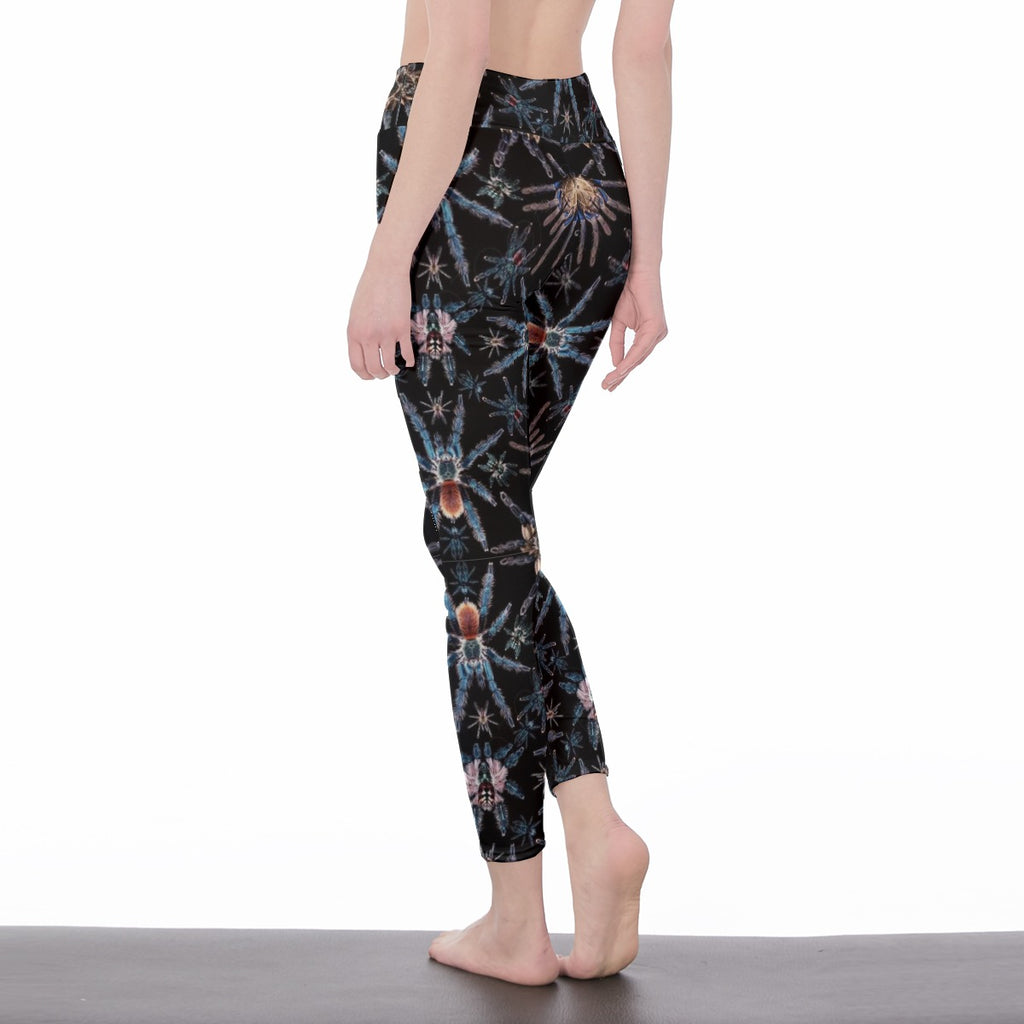 T. Seledonia Women's High Waist Leggings | Side Stitch Closure