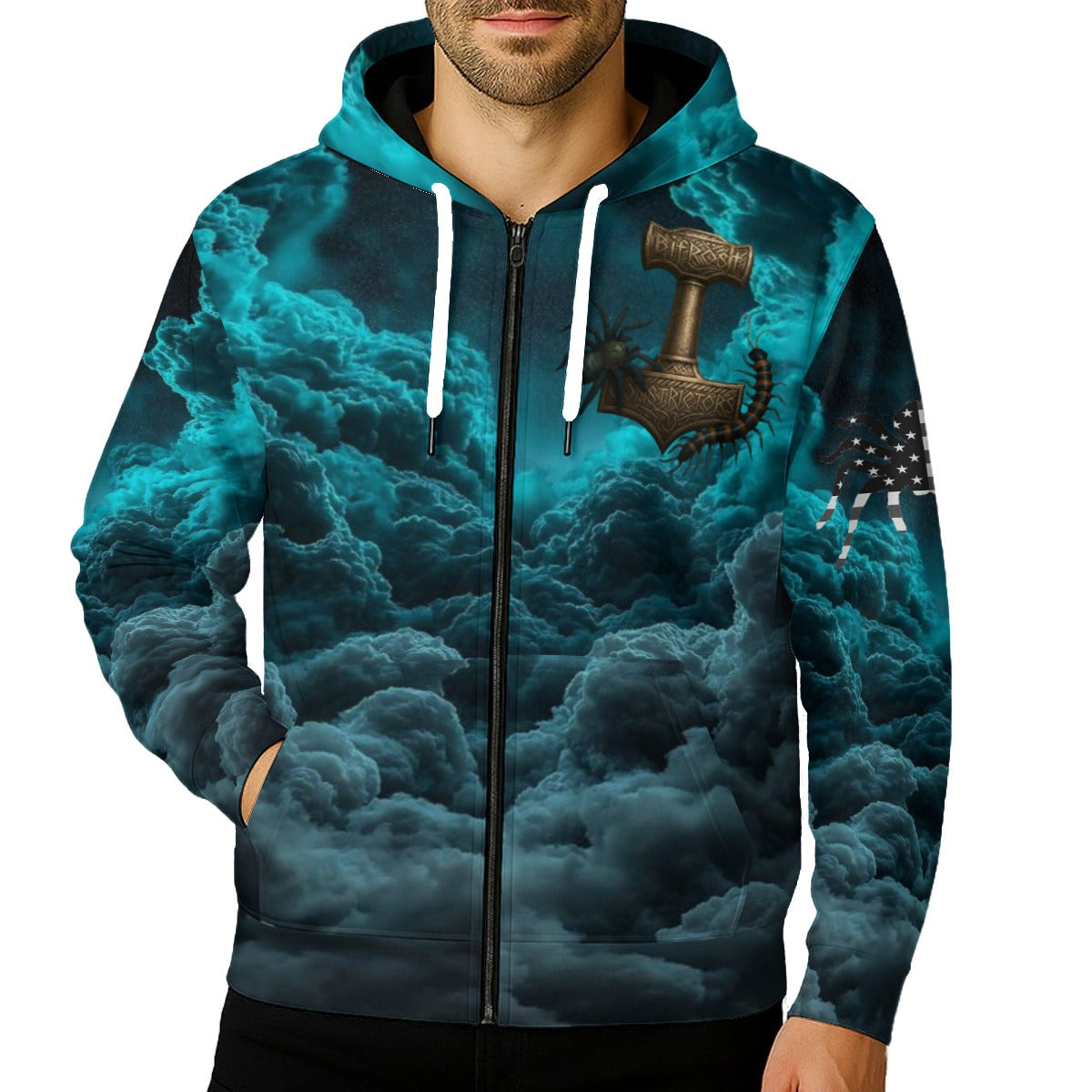 Zip Up Hoodie With Pocket