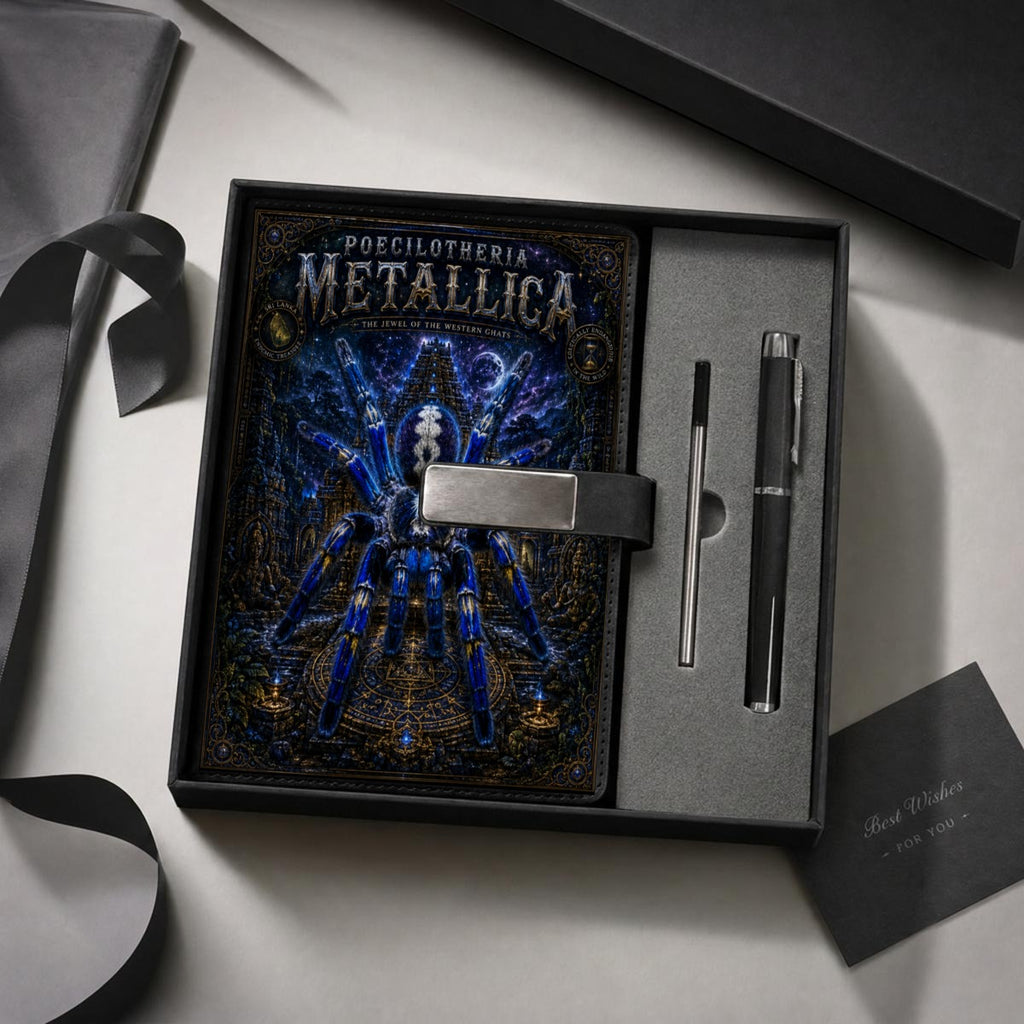 P. Metallica Notebook Gift Set with Metal Pen