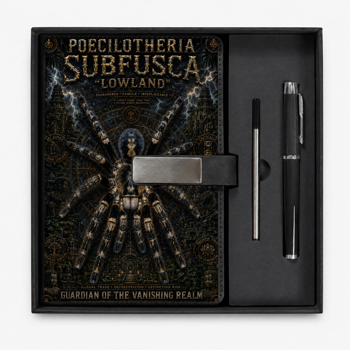 P. Subfusca Notebook Gift Set with Metal Pen
