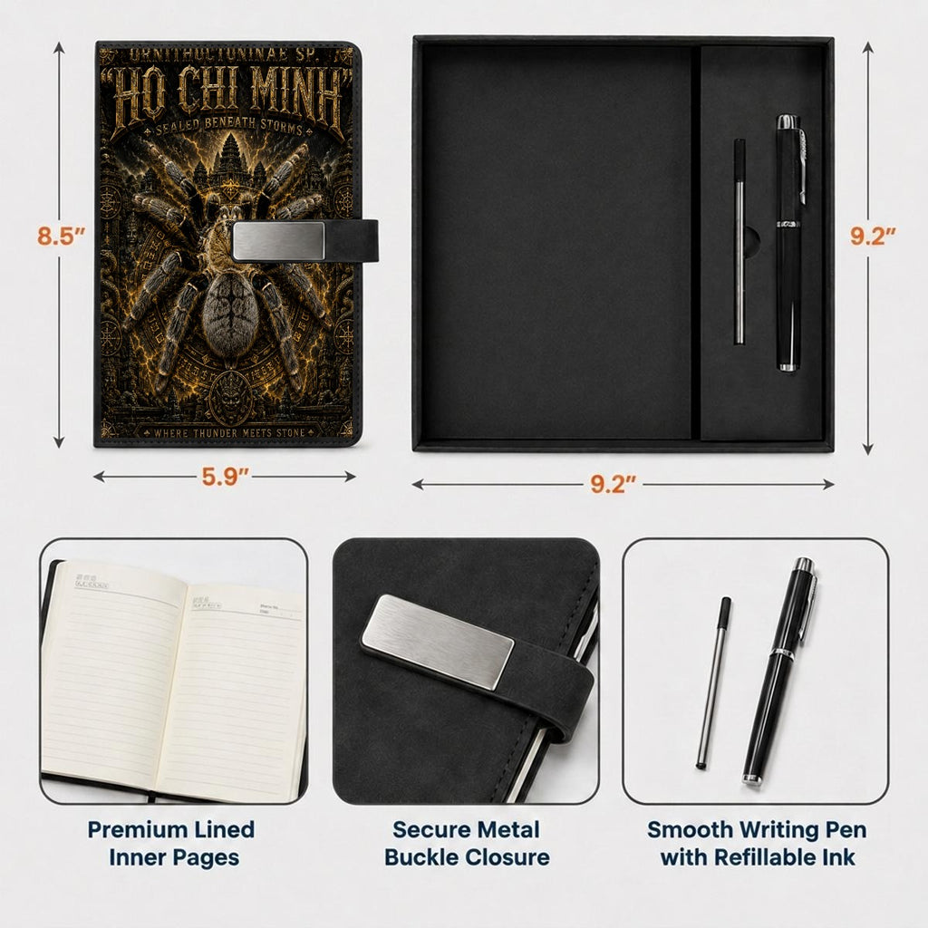 Ho Chi Minh Notebook Gift Set with Metal Pen