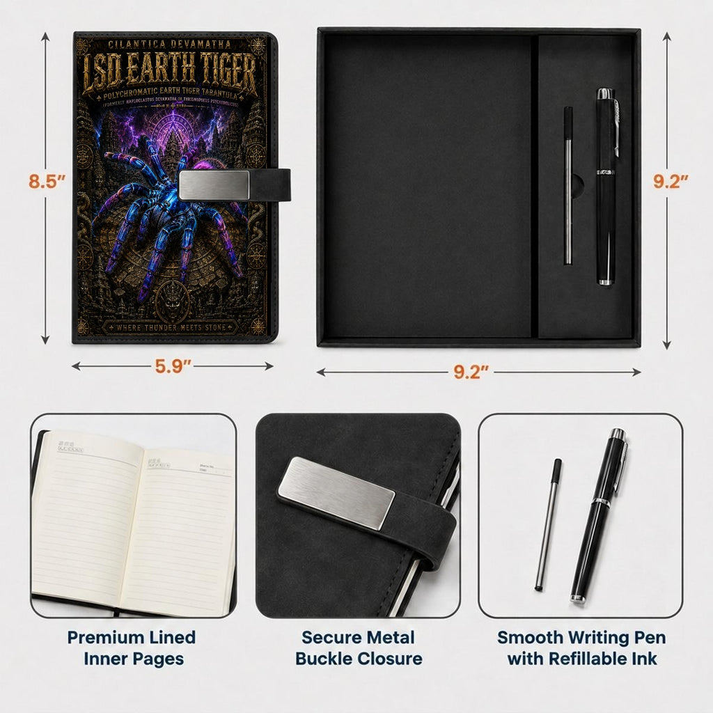 LSD Earthtiger Notebook Gift Set with Metal Pen