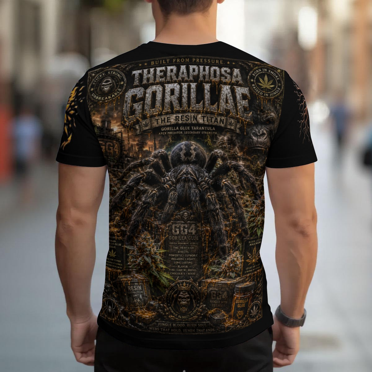 Theraphosa Gorillae 420 Strain Men's T-shirt | Birdseye