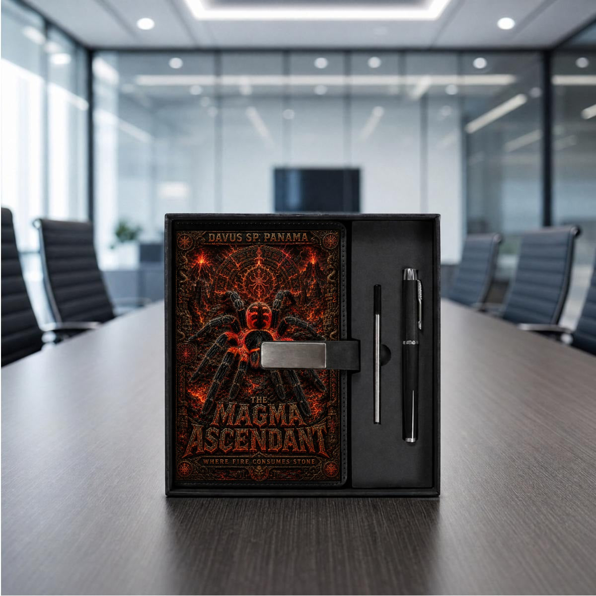 Lava Notebook Gift Set with Metal Pen