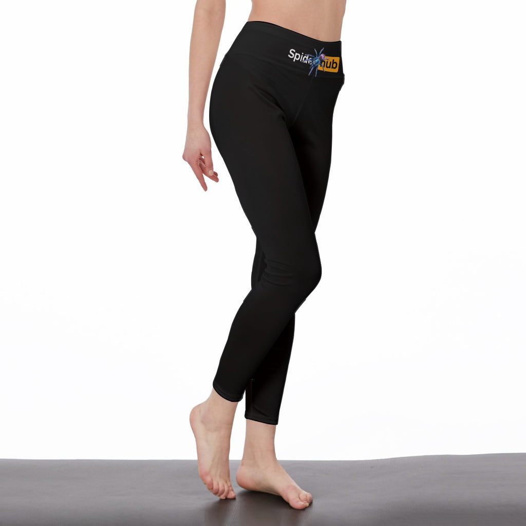 Spiderhub Women's High Waist Leggings | Side Stitch Closure