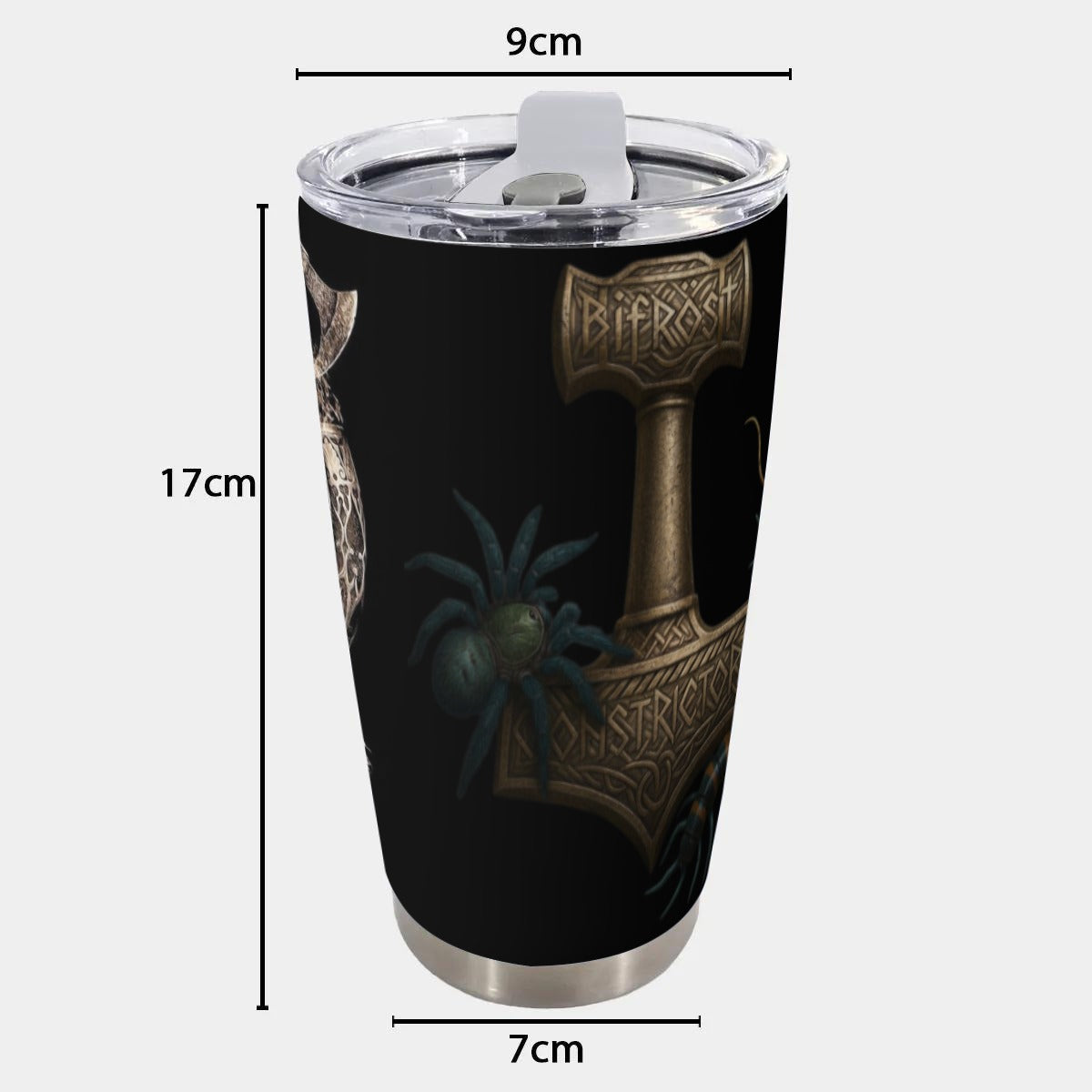 Valhalla 20OZ Tumbler With Sliding Lid Printed in USA