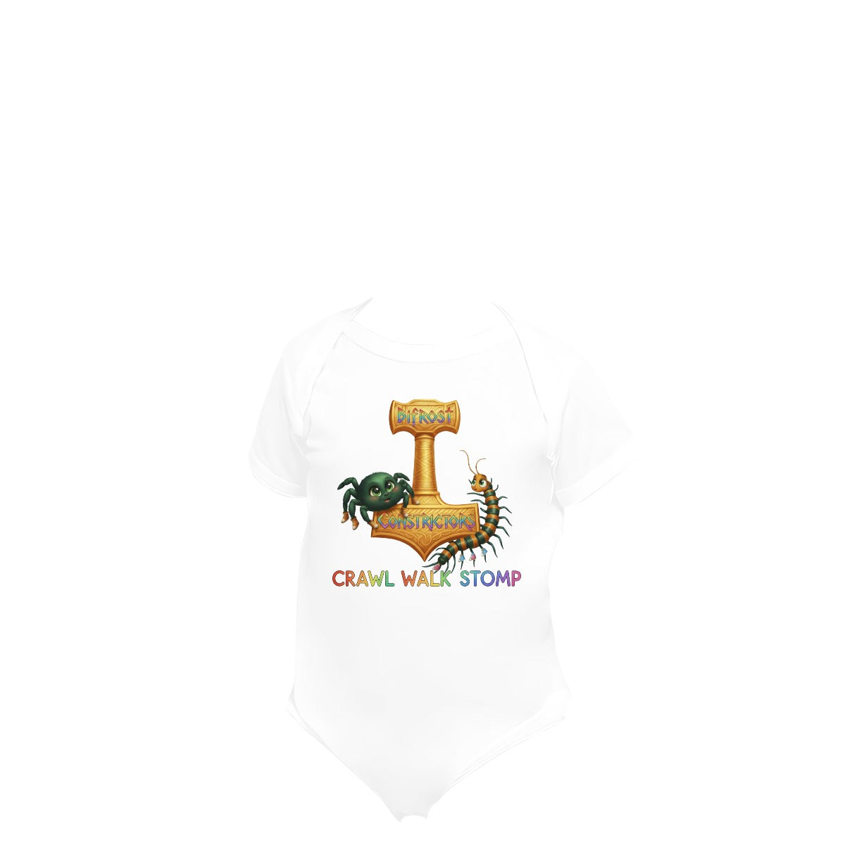 Baby Short-Sleeve Onesie Printed in USA| 190GSM Front DTF