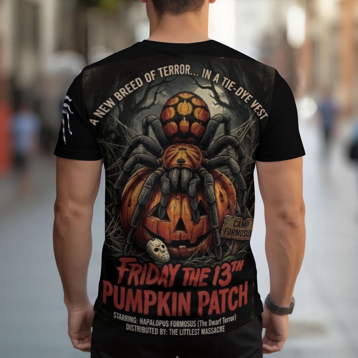 Pumpkin Patch Friday 13th Men's T-shirt | Birdseye