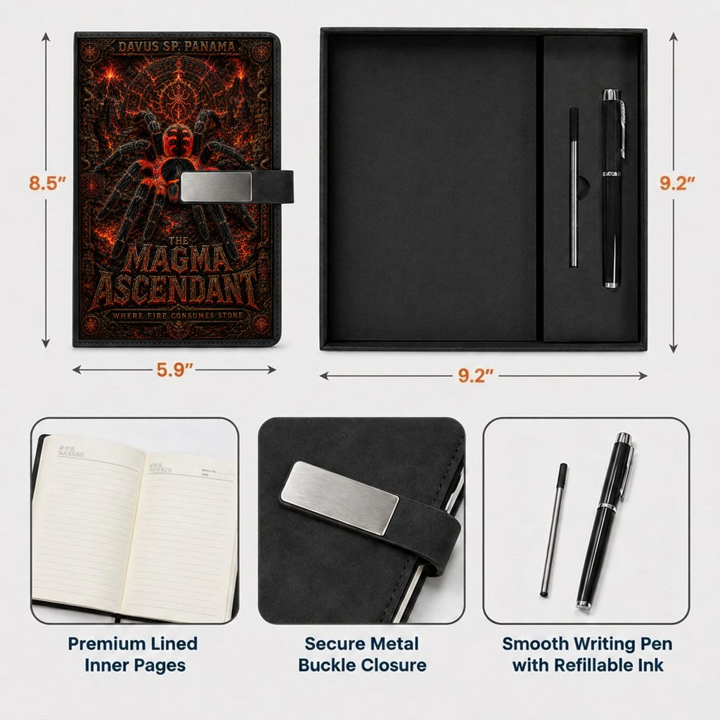 Lava Notebook Gift Set with Metal Pen