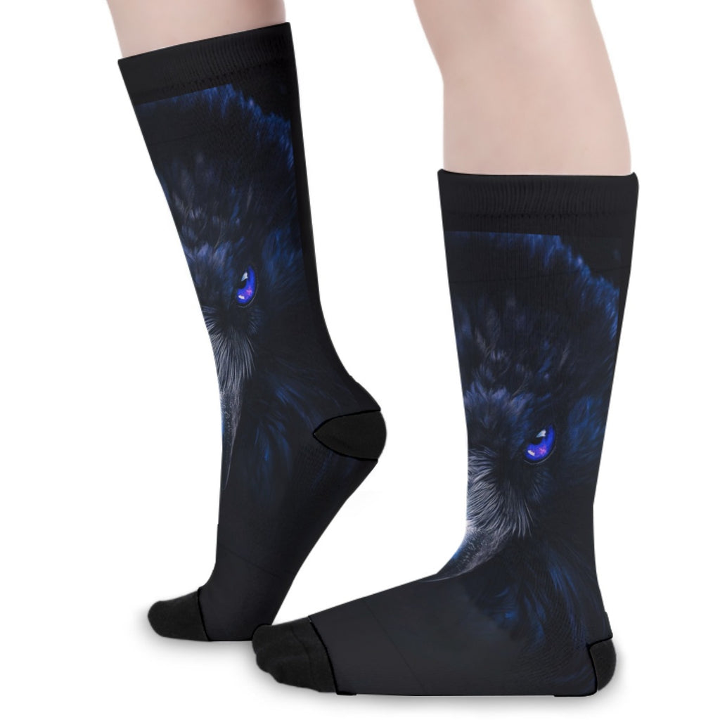 Raven Unisex Long Socks