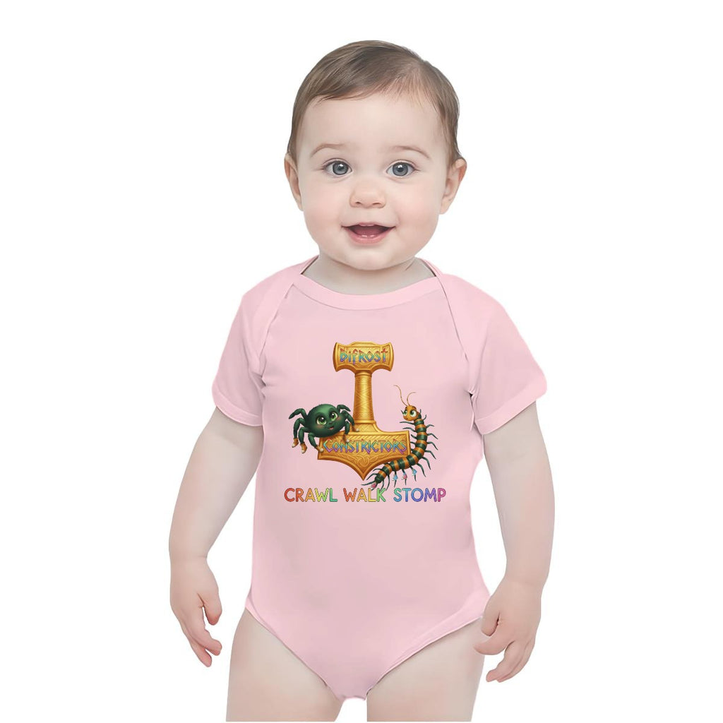 Baby Short-Sleeve Onesie Printed in USA| 190GSM Front DTF