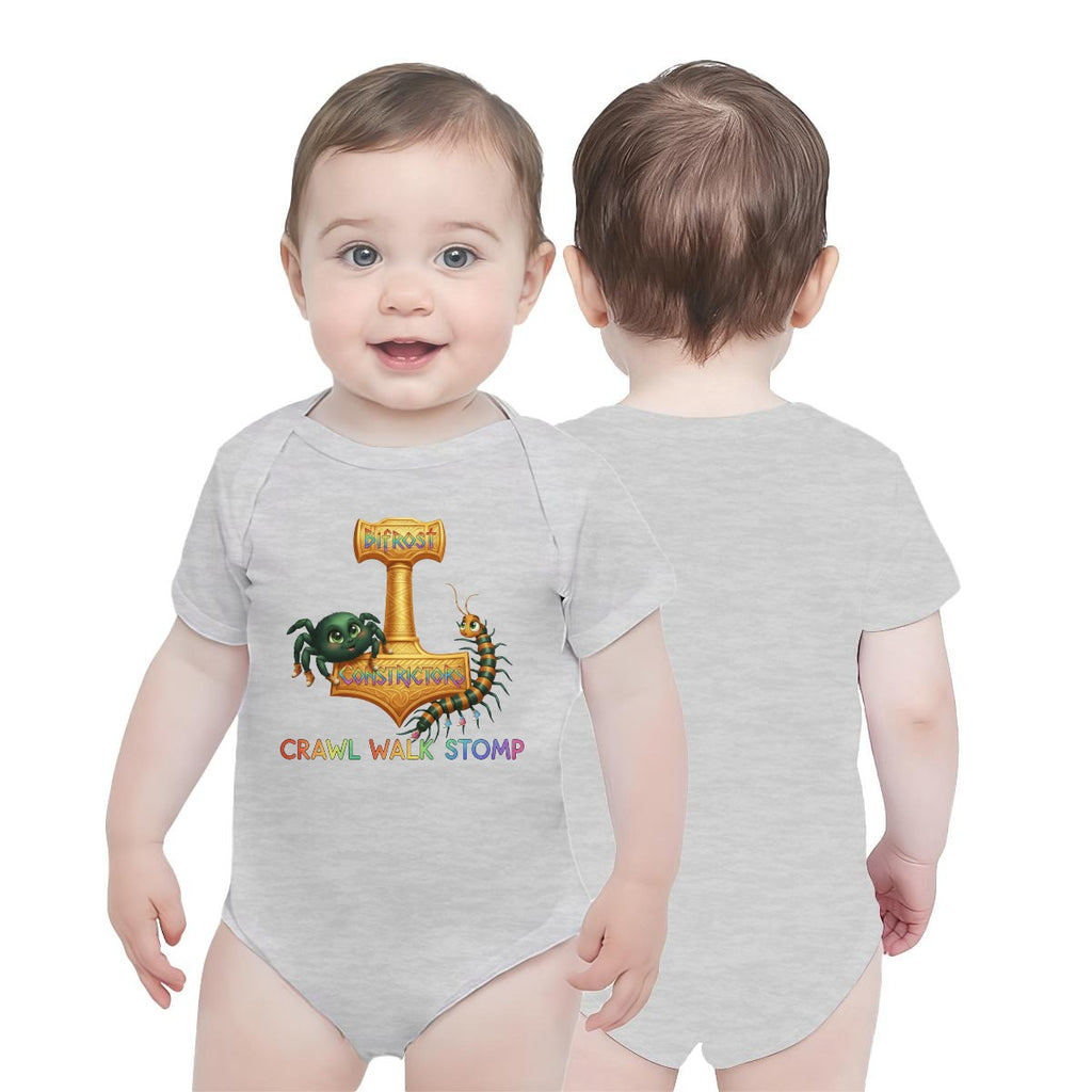 Baby Short-Sleeve Onesie Printed in USA| 190GSM Front DTF