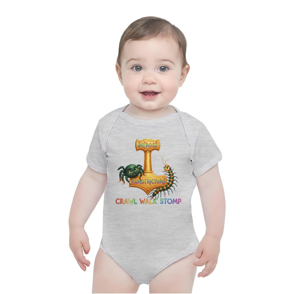 Baby Short-Sleeve Onesie Printed in USA| 190GSM Front DTF